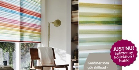 Ny plisségardinkollektion hos Markismagasinet
